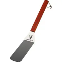 Valhal Outdoor Lange flexibele spatel - Met ophangkoord van leer - RVS / hout - VH.SP4