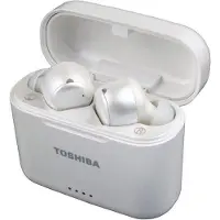 Toshiba RZE-BT1050EW Echte draadloze in-ear Bluetooth-koptelefoon - Actieve ruisonderdrukking - Oplaadetui - Parelwit