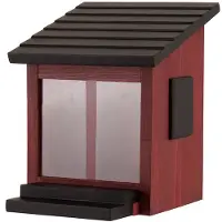 Wildlife Garden Eekhoornhuisje Eekhoorn Voederhuis Luxe - Rood - Eekhoorn Nest - - Rood - WG313