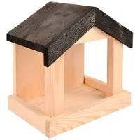 Esschert Design Voederhuisje Muurvoederhuis Hout - - FB462 - Vogelvoederhuisje voor Vogels