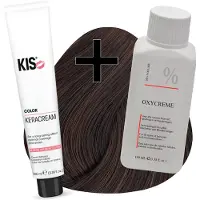 Kis haarverfset - 6H Donker hazelnoot blond - haarverf & waterstofperoxide