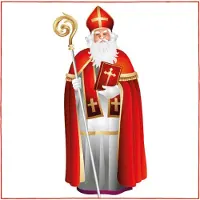 Ambiente 80x Tafel diner/lunch servetten 33 x 33 cm Sinterklaas feest print