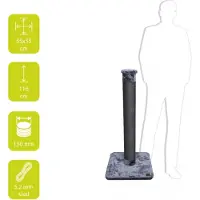 Ebi Krabpaal Classic Tree Giant Fox - Grijs - 55 x 55 x 115cm
