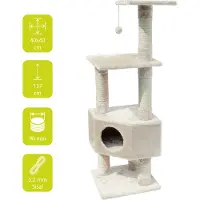 Europet Classic-Eco Loona Krabpaal - Zwart - 40 x 40 x 135 cm