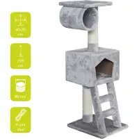 Ebi 431/437445 Krabpaal Classic Cat Tree Abigail Grijs 36 x 30 x 109CM
