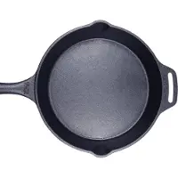 Valhal Outdoor Skillet / Koekenpan met steel - gietijzer, diameter 25cm - schenktuiten - VH25