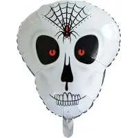 Wefiesta Folieballon Schedel 62 X 50 Cm Wit/zwart