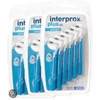 Interprox Plus Conical 3mm-5mm - Blauw - Ragers - 3 x 6 stuks - Voordeelpakket