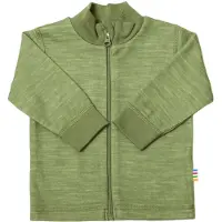 Joha - Kid's 616 Cardigan Wool & Bamboo - Merinovest 90, groen/olijfgroen