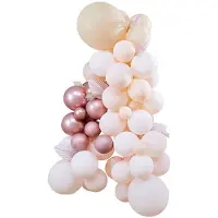 My Dream Day Ballonnen Backdrop Set Rozegoud/Wit/Roze (70st)