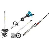 Makita DUX60ZX14 2x18 V Combisysteem (Cultivator opzetstuk + Kantsnij opzetstuk + Struiksnoeier opzetstuk)