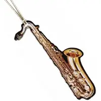 Aim Music Gifts - Kerstversiering saxofoon - Uniek design - Zilveren lus
