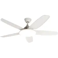 QAZQA Plafondventilator wit 130cm incl. LED dimbaar met afstandsbediening - Vifte