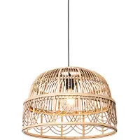 QAZQA Oosterse hanglamp rotan 49 cm - Michelle