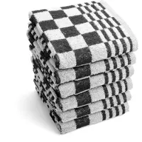 Byrklund Keukendoek | Clean & Fresh | Zwart | 50 x 50 cm | 6 stuks