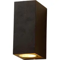 LumenXL Moderne vierkante wandlamp Dutchman - zwart