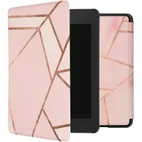 IMoshion Design Slim Hard Case Bookcase voor de Amazon Kindle Paperwhite 4 - Pink Graphic