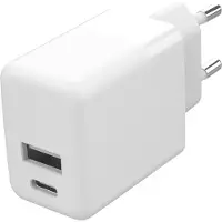 Accezz Wall Charger - Oplader - USB-C en USB aansluiting - Power Delivery - 20 Watt - White