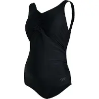Speedo Essential U-Back Zwangerschapsbadpak Dames - Zwart - Maat M