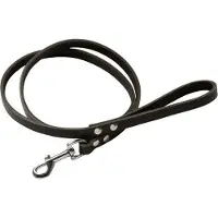 Topmast Leren Hondenriem Hondenlijn Donkerbruin Softleer 180 cm L | 20 mm