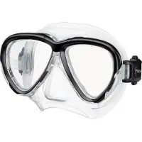 Tusa Intega - Premium snorkelmasker & duikbril van hypoallergeen siliconen met breed gezichtsveld en 3D SYNQ pasvorm - Transparant/Zwart - M2004 BK