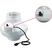 Vents buisventilator VK Ø100 mm - met Regelaar - 250 m³/h