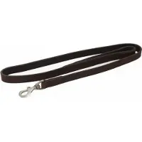 Topmast - Hondenriem - Hondenlijn - Trainingslijn - Leer - Donkerbruin - Softleer - 130 cm x 14 mm - Sterk
