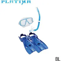 Tusa Sport TUSAsport UP0101 Platina Hyperdry Snorkelset met Vinnen | Premium Snorkelmasker, Hyperdry Snorkel & Krachtige Vinnen voor Comfortabel Snorkelen