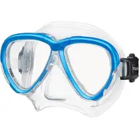 Tusa Intega - Premium snorkelmasker & duikbril van hypoallergeen siliconen met breed gezichtsveld en 3D SYNQ pasvorm - Transparant/Fishtail Blue - M2004 FB