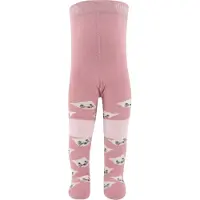 Ewers Babymaillot met antislip stippen - Oudroze met Poezenhoofdjes - 74