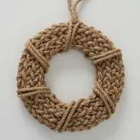 Boltze Wanddecoratie - Hanger - jutte - Ibiza - Ø 35cm - Bruin