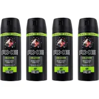 Axe Fresh Forest & Graffiti Bodyspray Deodorant - 4 x 150 ml - Voordeelverpakking
