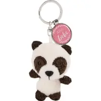 Nici Sleutelhanger Alles Liebe Junior 7 Cm Pluche Zwart/roze