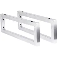 Differnz Ophangbeugel 2.5x44x15 cm 2 stuks Chroom
