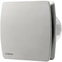 Sapho LEX badkamer ventilator met timer 15W Ø100mm roestvrijstaal
