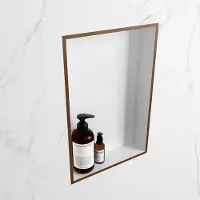 Mondiaz easy nis 44,5x29,5 cm in solid surface kleur rust | talc. 1 vak geschikt voor in- of opbouw