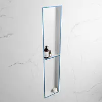 Mondiaz Easy nis 90x30x8cm 2 vakken jeans/talc