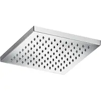 Hotbath Mate M107 Hoofddouche Vierkant 30cm Chroom - Messing - Kranen, Douchekranen, Hoofddouches - 8719638611770 - Kranen, Douchekranen, Hoofddouches