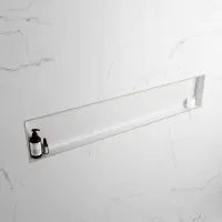 Mondiaz easy nis 149,5x29,5 cm in solid surface kleur linen | talc. 1 vak geschikt voor in- of opbouw