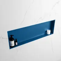Mondiaz easy nis 89,5x29,5 cm in solid surface kleur jeans | jeans. 1 vak geschikt voor in- of opbouw