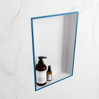 Mondiaz easy nis 44,5x29,5 cm in solid surface kleur jeans | talc. 1 vak geschikt voor in- of opbouw