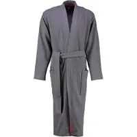 Cawö Badjas 816 Uni Kimono Men Donkergrijs-50 / 52