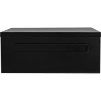 Logixbox - Brievenbus - opbouw Pakketbrievenbus - Achteruitname Stardust Black