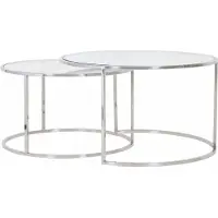 Light & Living salontafel duarte set van 2 75x75x44cm -