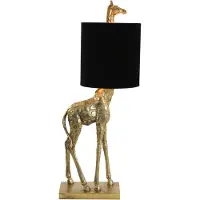 Light & Living Schemerlamp Giraffe 68cm brons met zwart