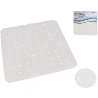 Huismerk Premium Anti-Slip Badmat Wit - 45 x 45 cm