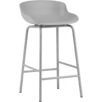 Normann Copenhagen Barstoel Hyg Steel 65 cm Grey