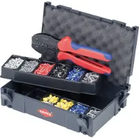 Knipex 97 90 23 Krimptang Adereindhulzen 0.25 tot 6 mm² Incl. assortiment adereindhulzen in koffer