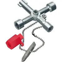 Knipex Universele sleutel - - voor verdeelkast - 76 mm - omkeerbare punt - kruiskop PH 2