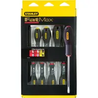 Stanley handgereedschap 8-Delige FatMax Schroevendraaierset Parallel/Standaard/Phillips - 0-65-437